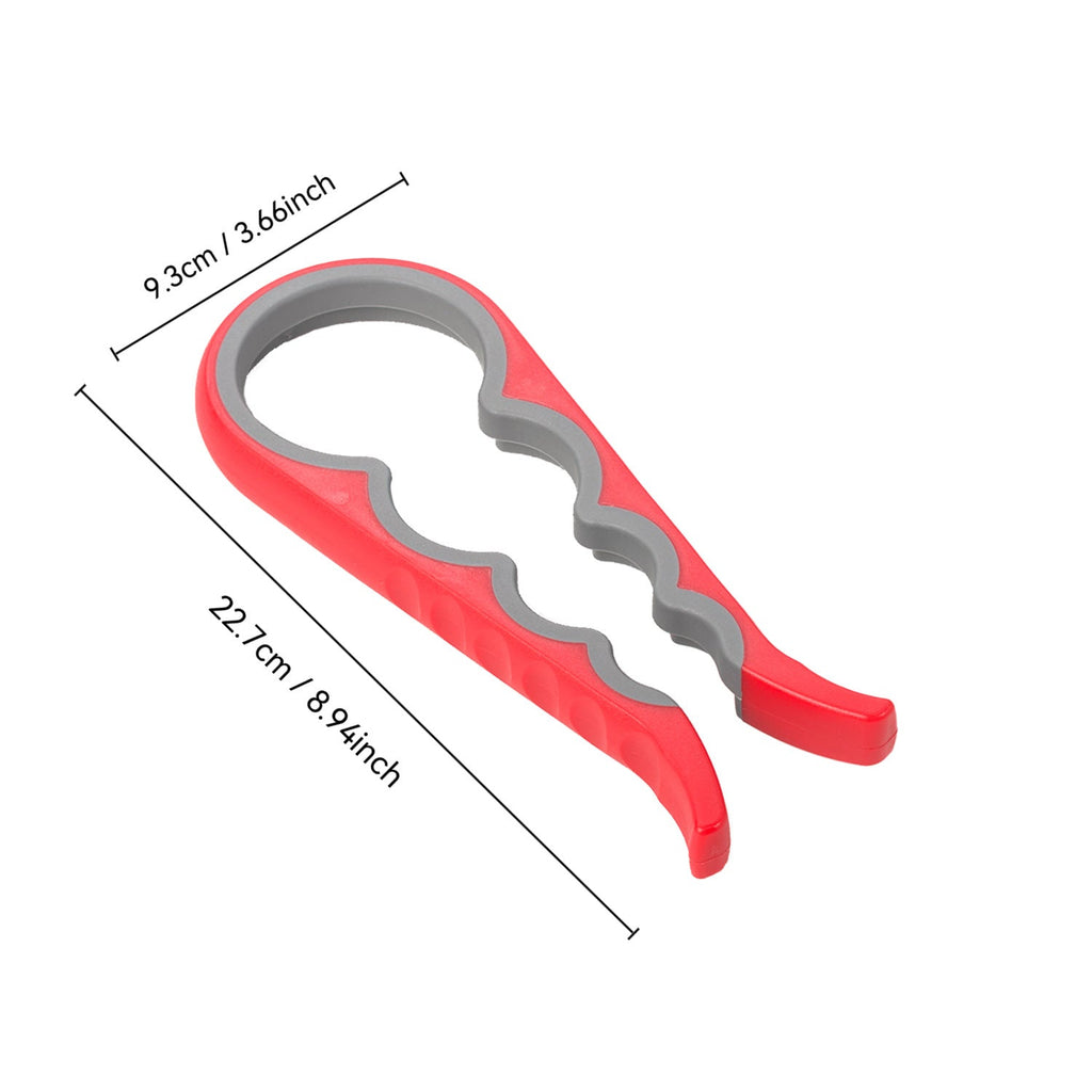 4-in-1 Multifunctional Jar Opener – Ergonomic Grip, Smooth Edge, Safe for Cans/Bottles, Bulk Pack for Kitchen Use