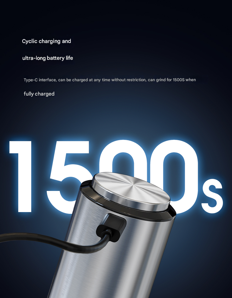 Gravity-Activated Electric Pepper Grinder – Stainless Steel, Salt/Pepper Use, LED Light