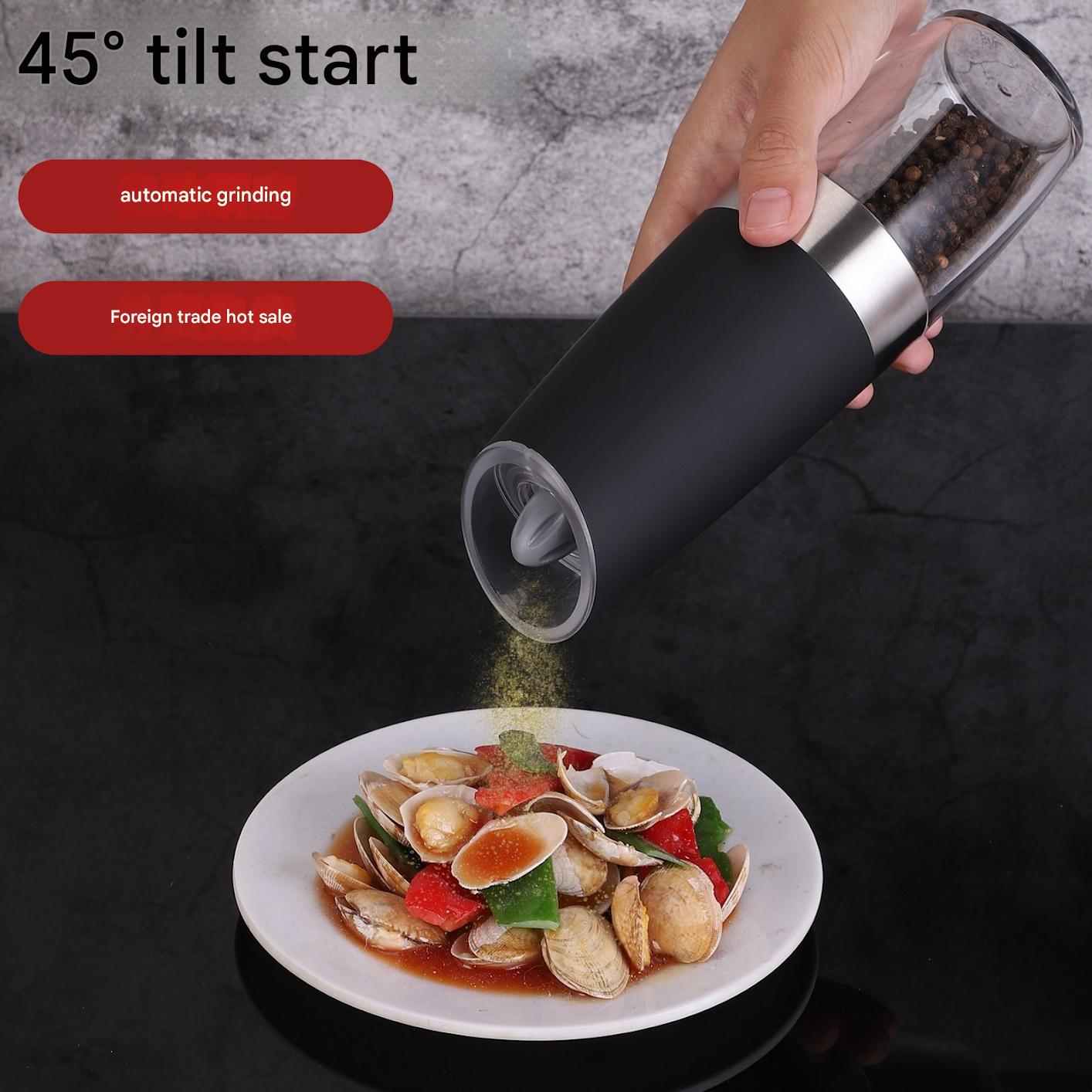 Electric Pepper Grinder for Home - Adjustable Coarseness, Rechargeable, Ideal for Black Pepper & Sea Salt, Must-Have Kitchen Gadget in USA