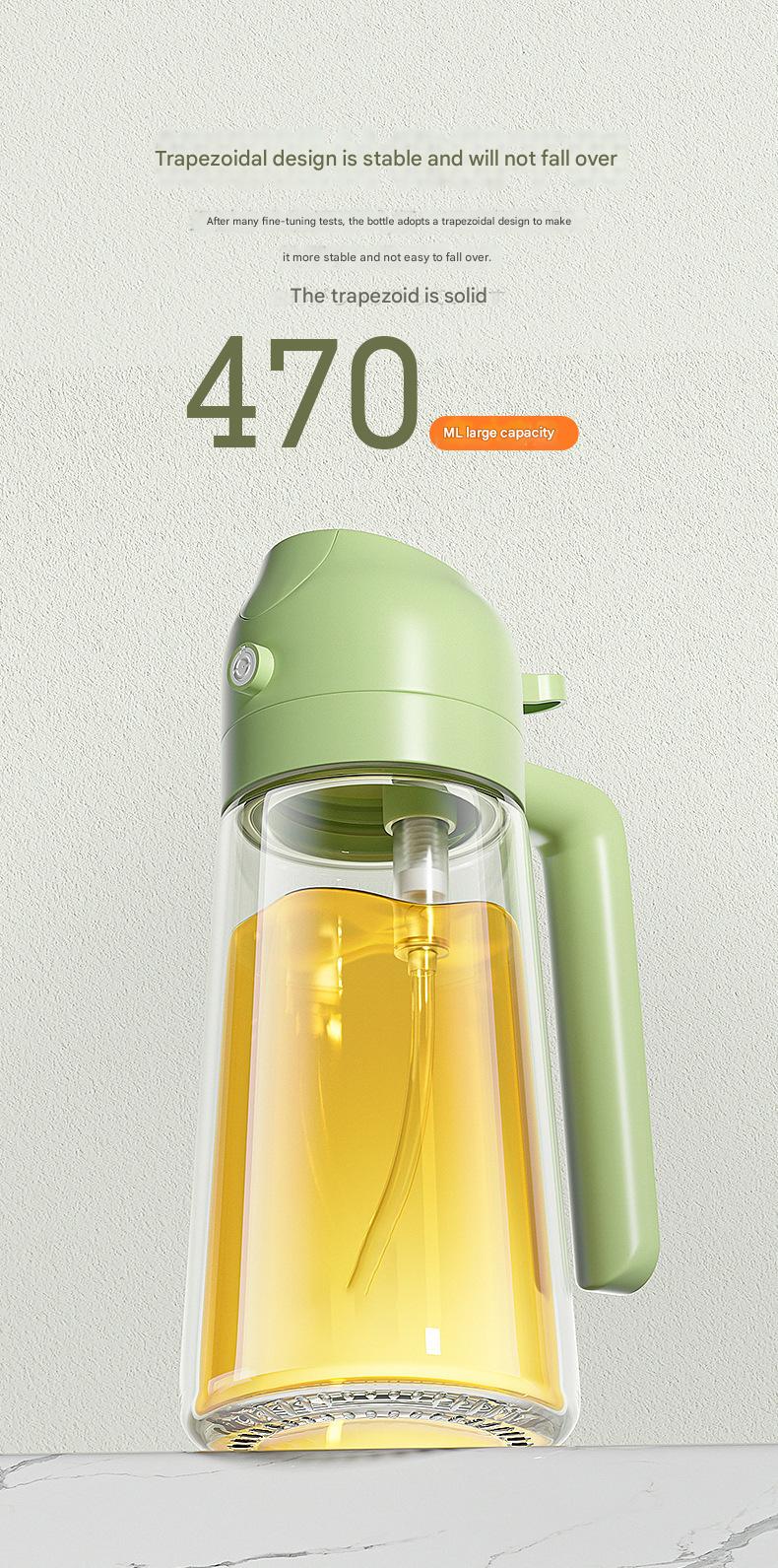 Multifunctional Glass Oil Sprayer - 2 - in - 1 Spray & Pour, Large Capacity, Food - Grade, Ideal for US Home Kitchens - Perfect for Air Fryer, Baking, Grilling & More