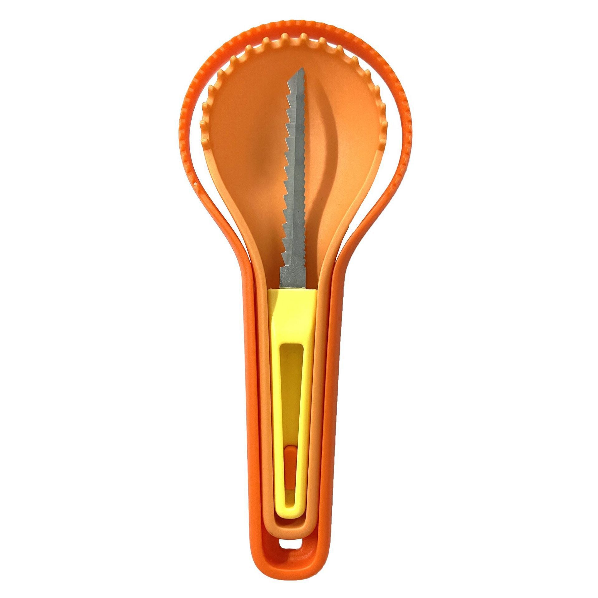 Halloween Pumpkin Carving Kit – 3-in-1 Fruit Corer, Melon Separator, Kitchen Tool Set