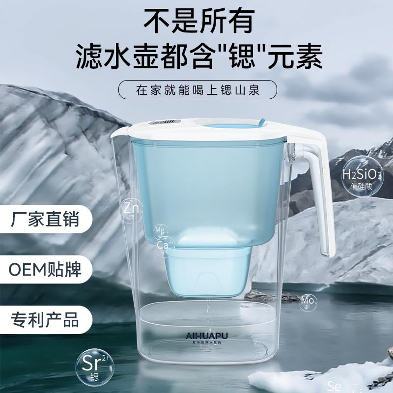 Factory Direct Water Filter Pitcher - Activated Carbon Filtration, Mineralizes Tap Water, BPA-Free. Perfect for Home Kitchen Use, Reduces Chlorine & Impurities, Easy to US Standards