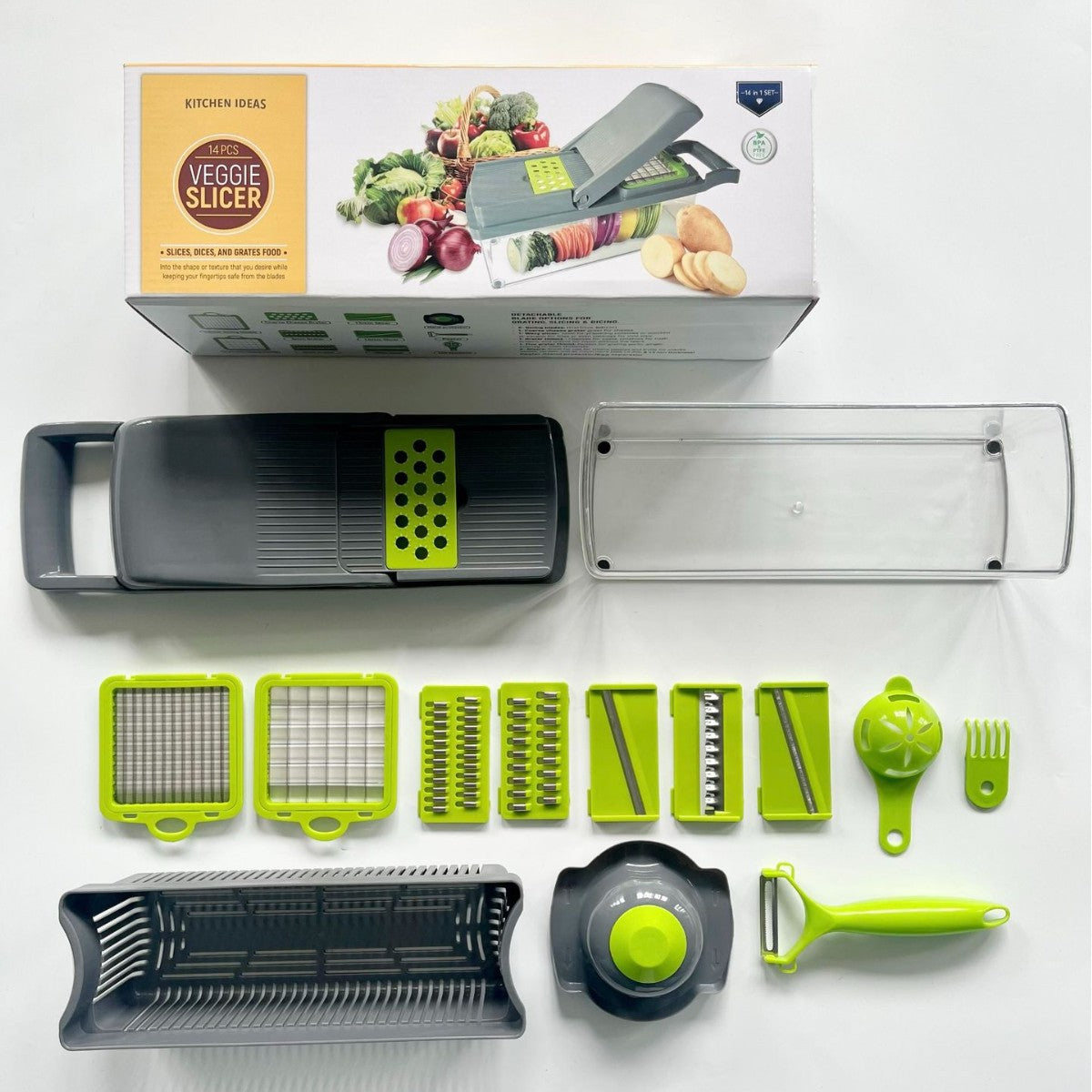 US Home Kitchen Vegetable Chopper – Hands-Free Design, Multi-Use Shredder/Dicer for Salad, Efficient Meal Prep Tool, Factory Direct Supply