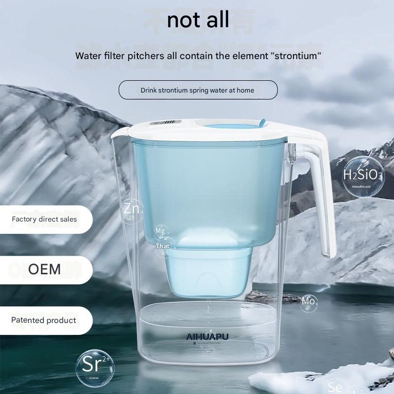 Factory Direct Water Filter Pitcher - Activated Carbon Filtration, Mineralizes Tap Water, BPA-Free. Perfect for Home Kitchen Use, Reduces Chlorine & Impurities, Easy to US Standards
