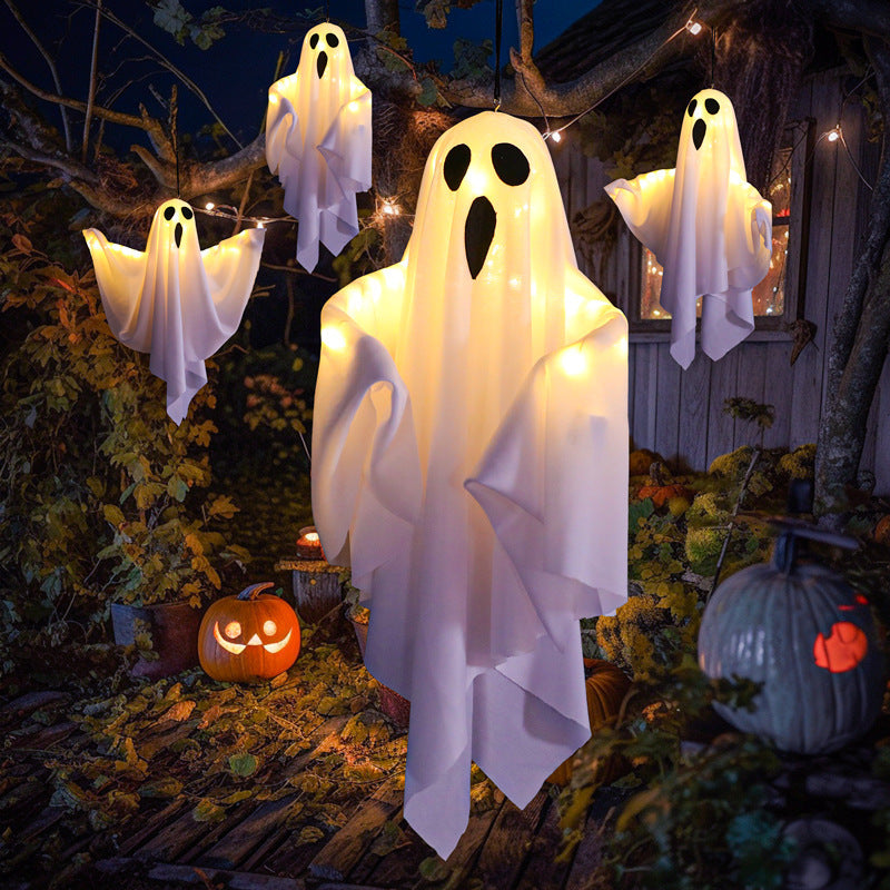 LED Ghost Halloween String Lights – DIY, Spooky Ambience, Indoor Party Prop