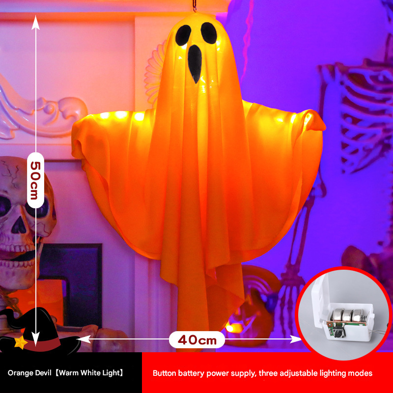 LED Ghost Halloween String Lights – DIY, Spooky Ambience, Indoor Party Prop
