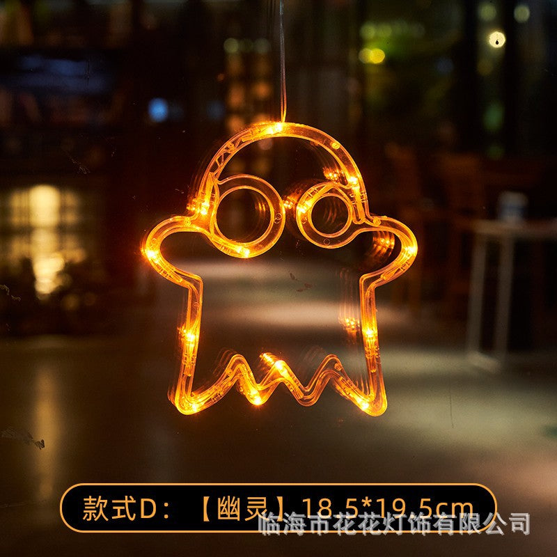 Halloween LED Pumpkin Lights – Suction Cup, Battery Operated, Spooky Ambience Decor