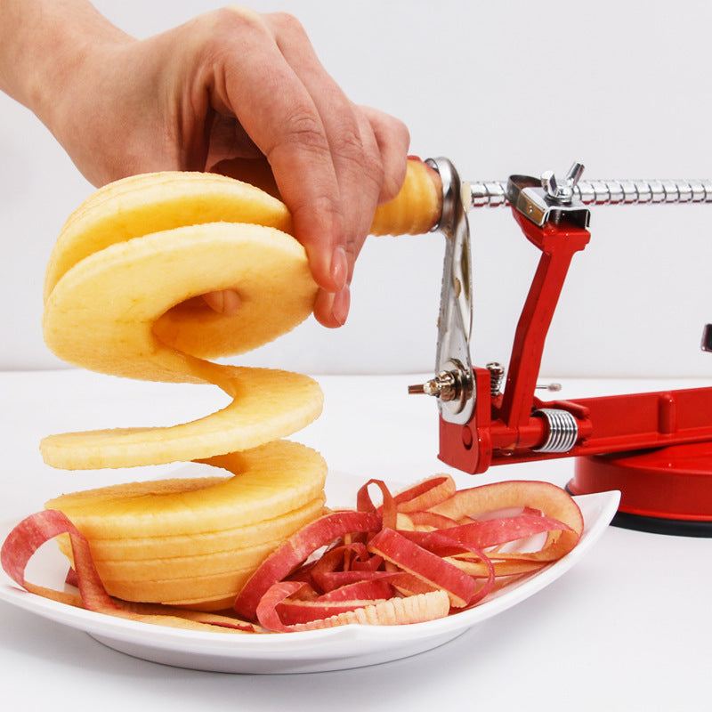 US Kitchen Fruit Peeler – Hand-Cranked Automatic Apple/Pear Peeler, Multi-Use Veggie Peeling Machine, Home Essential