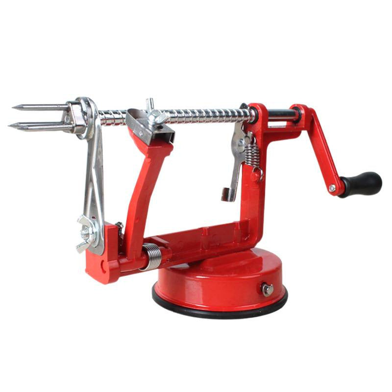 US Kitchen Fruit Peeler – Hand-Cranked Automatic Apple/Pear Peeler, Multi-Use Veggie Peeling Machine, Home Essential