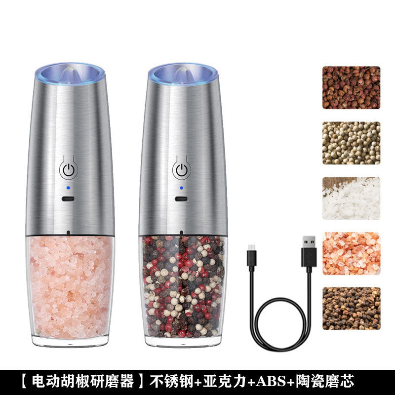 Electric Pepper Grinder for Home - Adjustable Coarseness, Rechargeable, Ideal for Black Pepper & Sea Salt, Must-Have Kitchen Gadget in USA