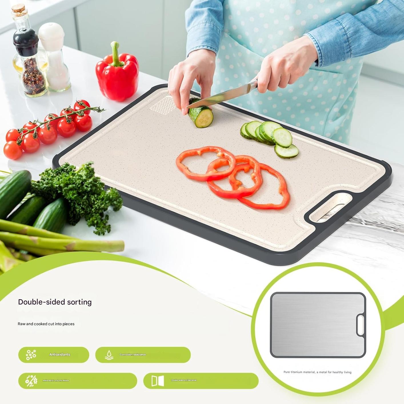 BS Heavy - Duty Stainless Steel Cutting Board - Ideal for Chopping Meat & Veggies