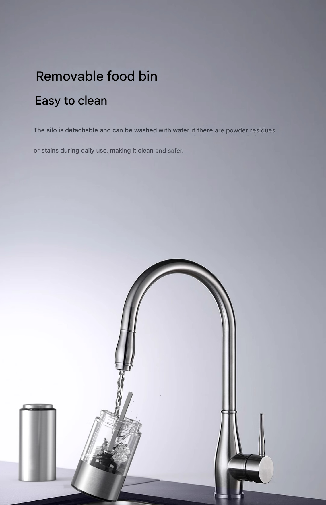 Gravity-Activated Electric Pepper Grinder – Stainless Steel, Salt/Pepper Use, LED Light