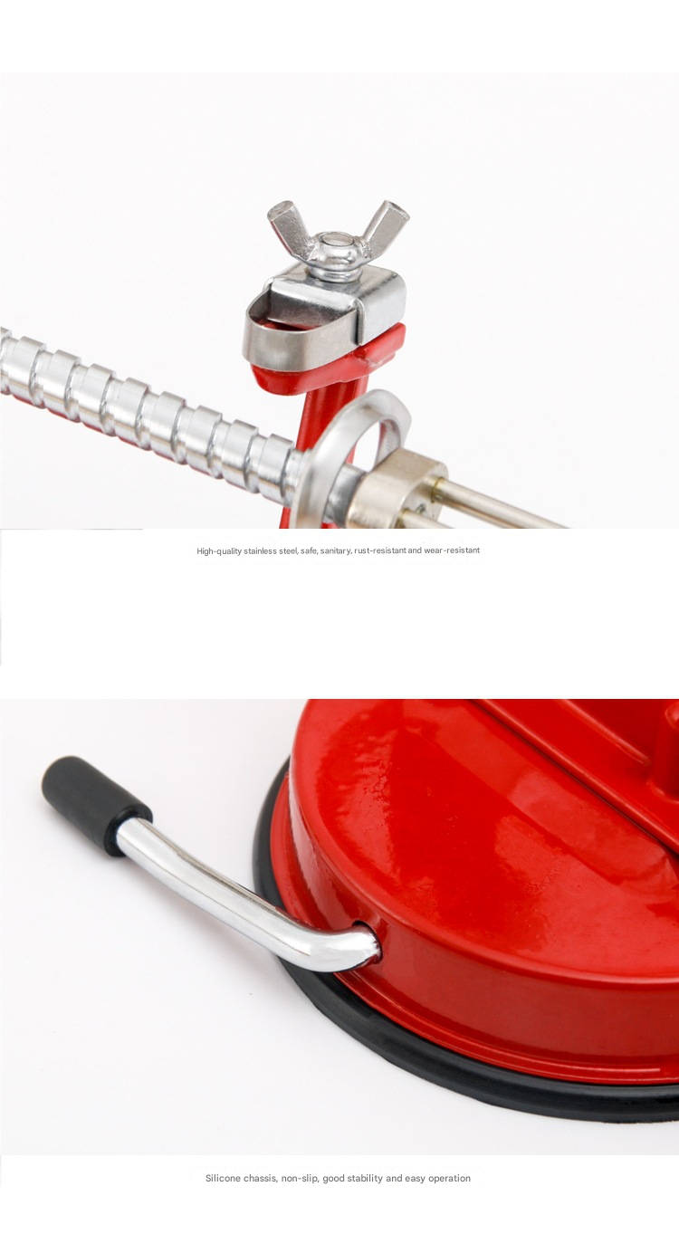 US Kitchen Fruit Peeler – Hand-Cranked Automatic Apple/Pear Peeler, Multi-Use Veggie Peeling Machine, Home Essential