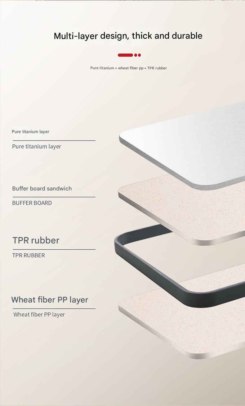 BS Heavy - Duty Stainless Steel Cutting Board - Ideal for Chopping Meat & Veggies