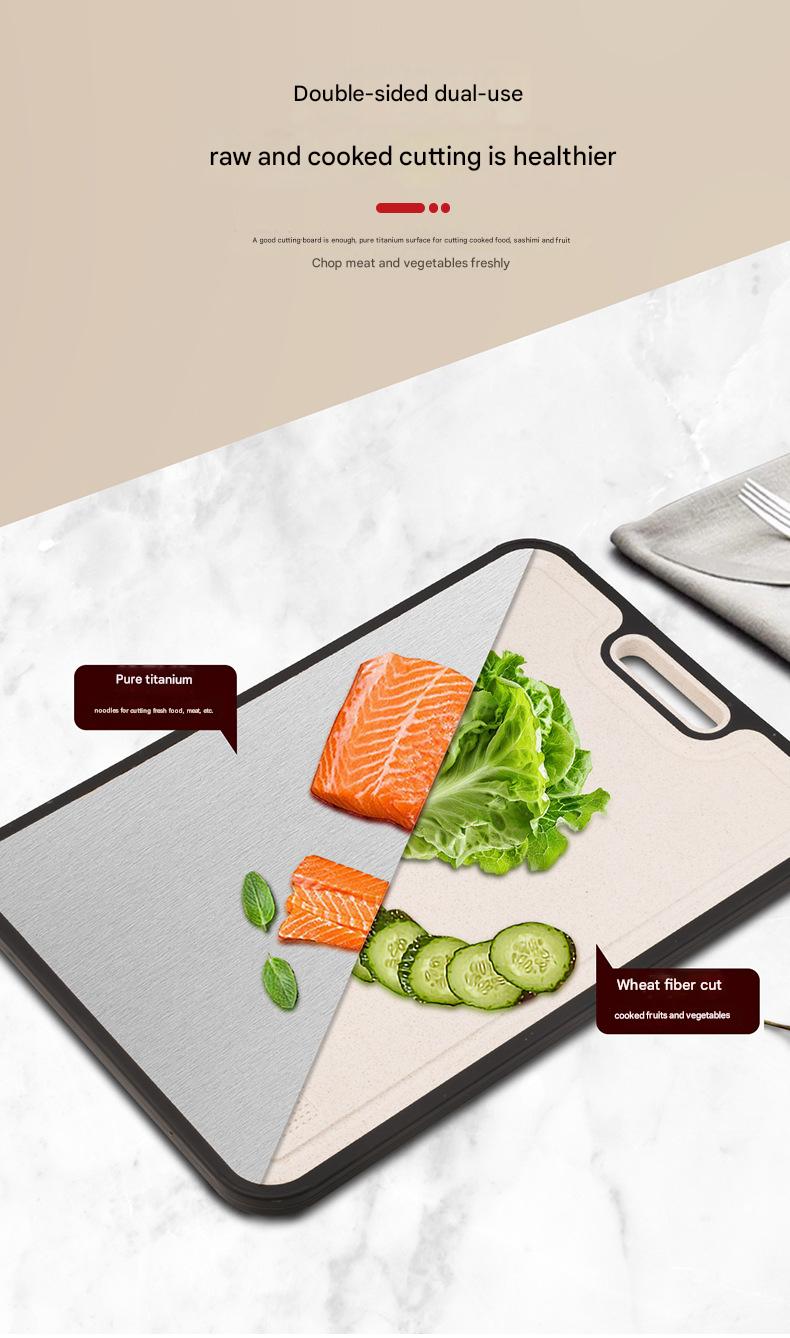 BS Heavy - Duty Stainless Steel Cutting Board - Ideal for Chopping Meat & Veggies