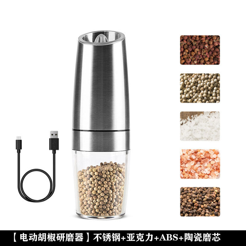 Electric Pepper Grinder for Home - Adjustable Coarseness, Rechargeable, Ideal for Black Pepper & Sea Salt, Must-Have Kitchen Gadget in USA
