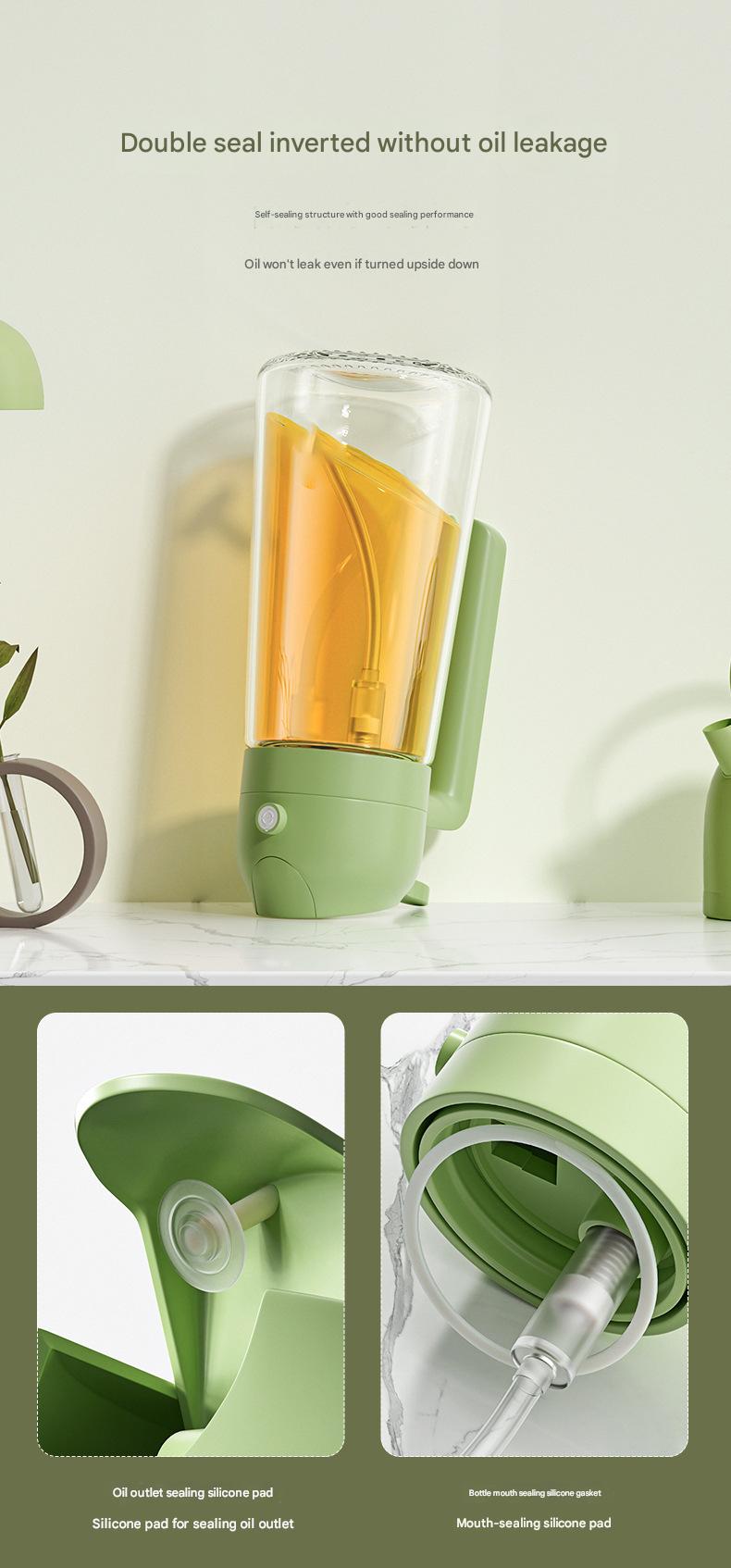 Multifunctional Glass Oil Sprayer - 2 - in - 1 Spray & Pour, Large Capacity, Food - Grade, Ideal for US Home Kitchens - Perfect for Air Fryer, Baking, Grilling & More