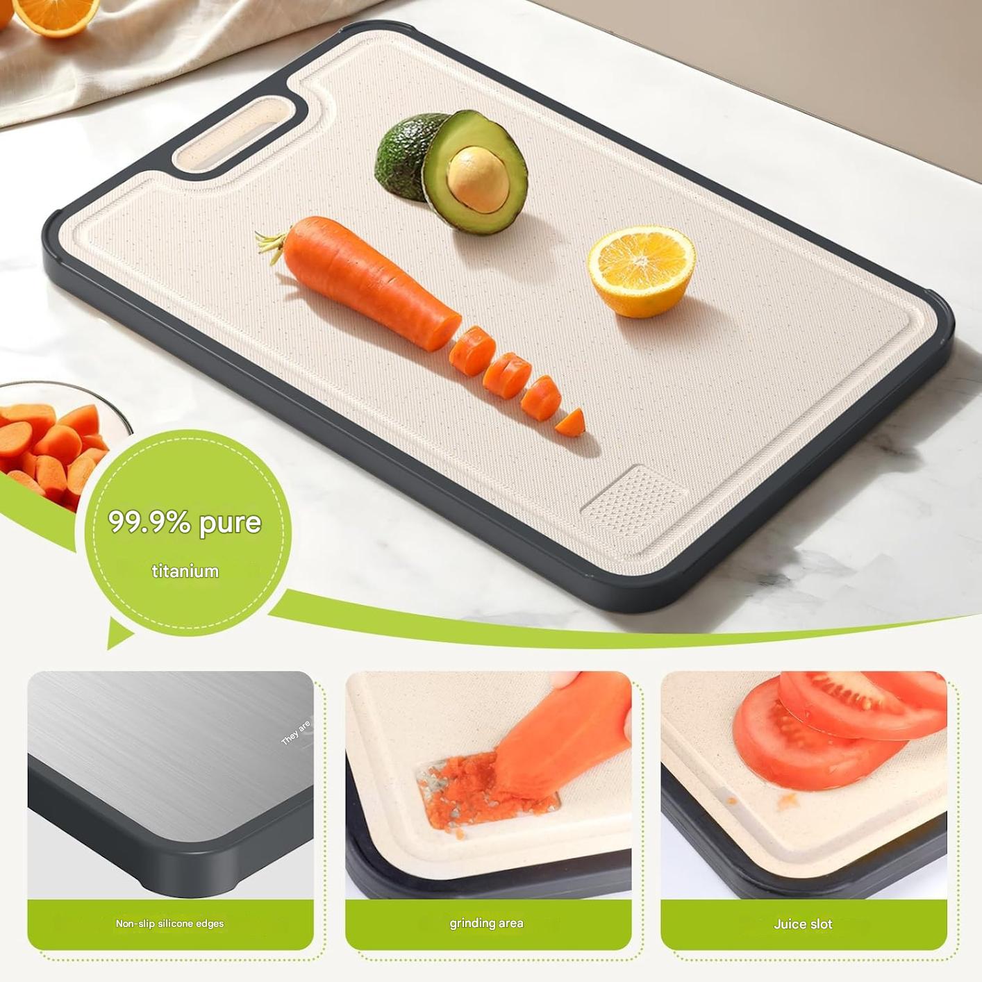 BS Heavy - Duty Stainless Steel Cutting Board - Ideal for Chopping Meat & Veggies