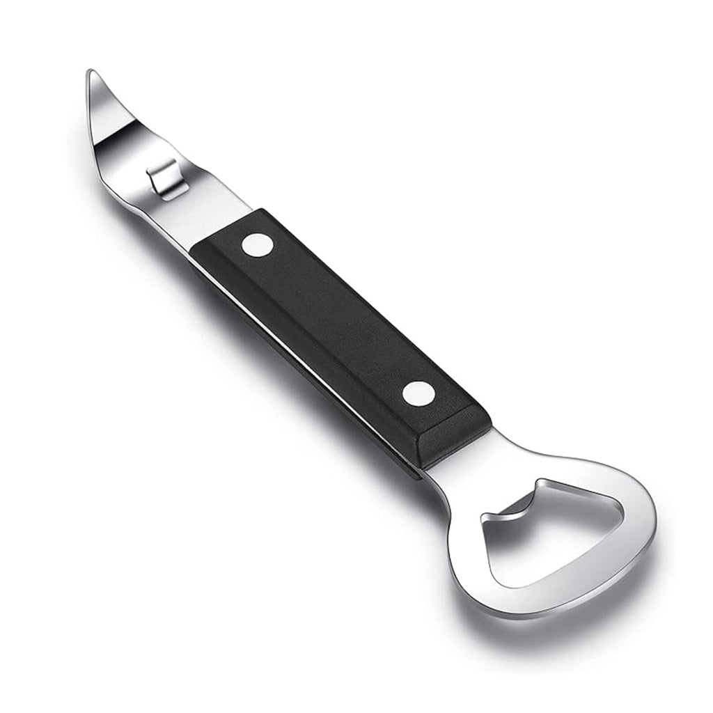 Multifunctional Stainless Steel Manual Can Opener - Home - Use Magnetic Can - Opening Wonder with Bottle - Opening Function, Ideal for US Kitchens