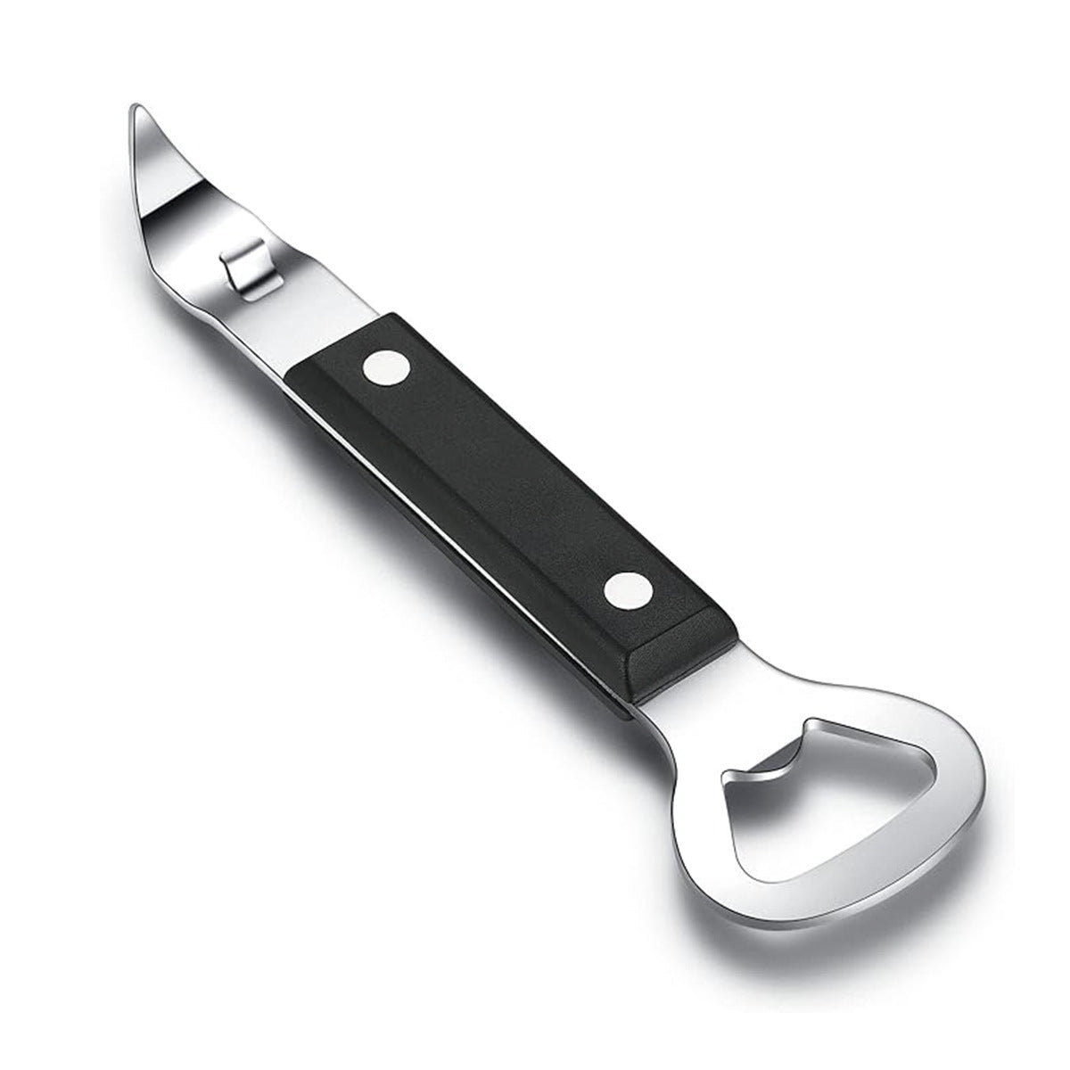 Multifunctional Stainless Steel Manual Can Opener - Home - Use Magnetic Can - Opening Wonder with Bottle - Opening Function, Ideal for US Kitchens