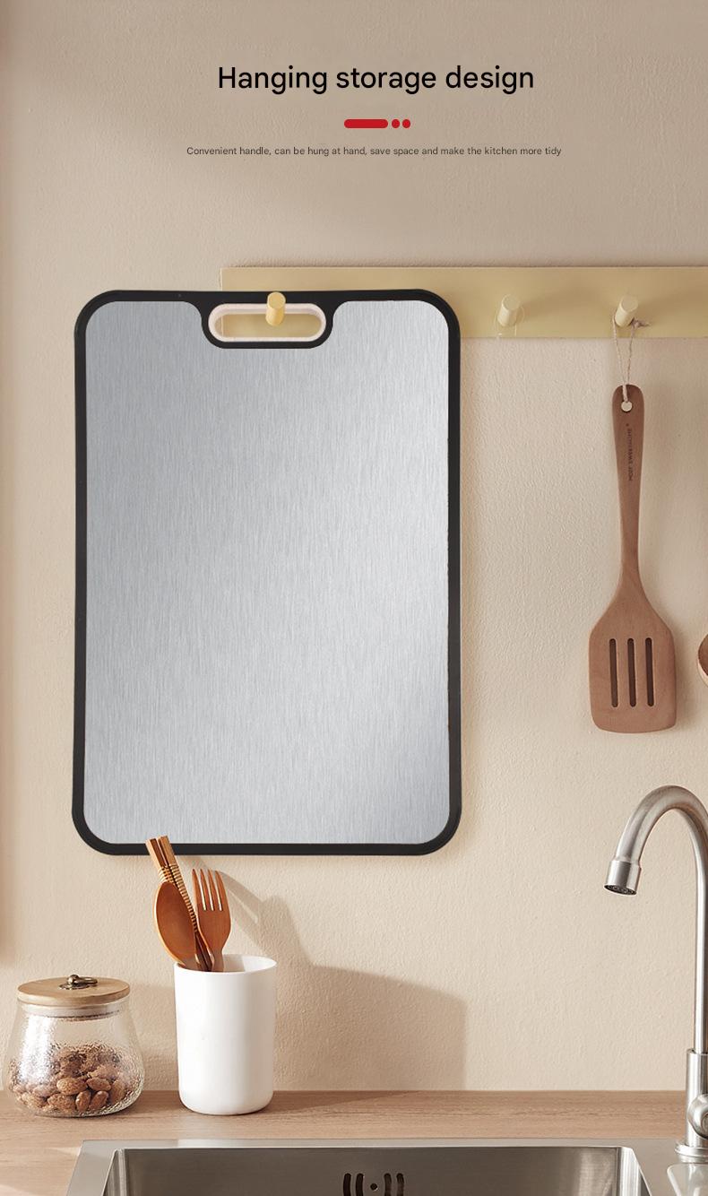 BS Heavy - Duty Stainless Steel Cutting Board - Ideal for Chopping Meat & Veggies