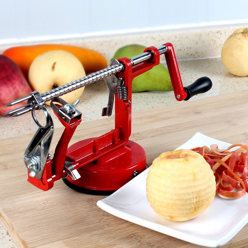 US Kitchen Fruit Peeler – Hand-Cranked Automatic Apple/Pear Peeler, Multi-Use Veggie Peeling Machine, Home Essential
