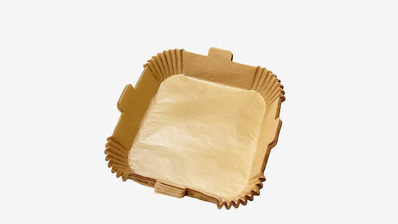 36g Round Air Fryer Liners – Food-Safe Silicone Parchment, Non-Stick, High-Heat Resistant (230℃), Disposable Pads for Easy Clean-Up, Bulk for US Kitchens