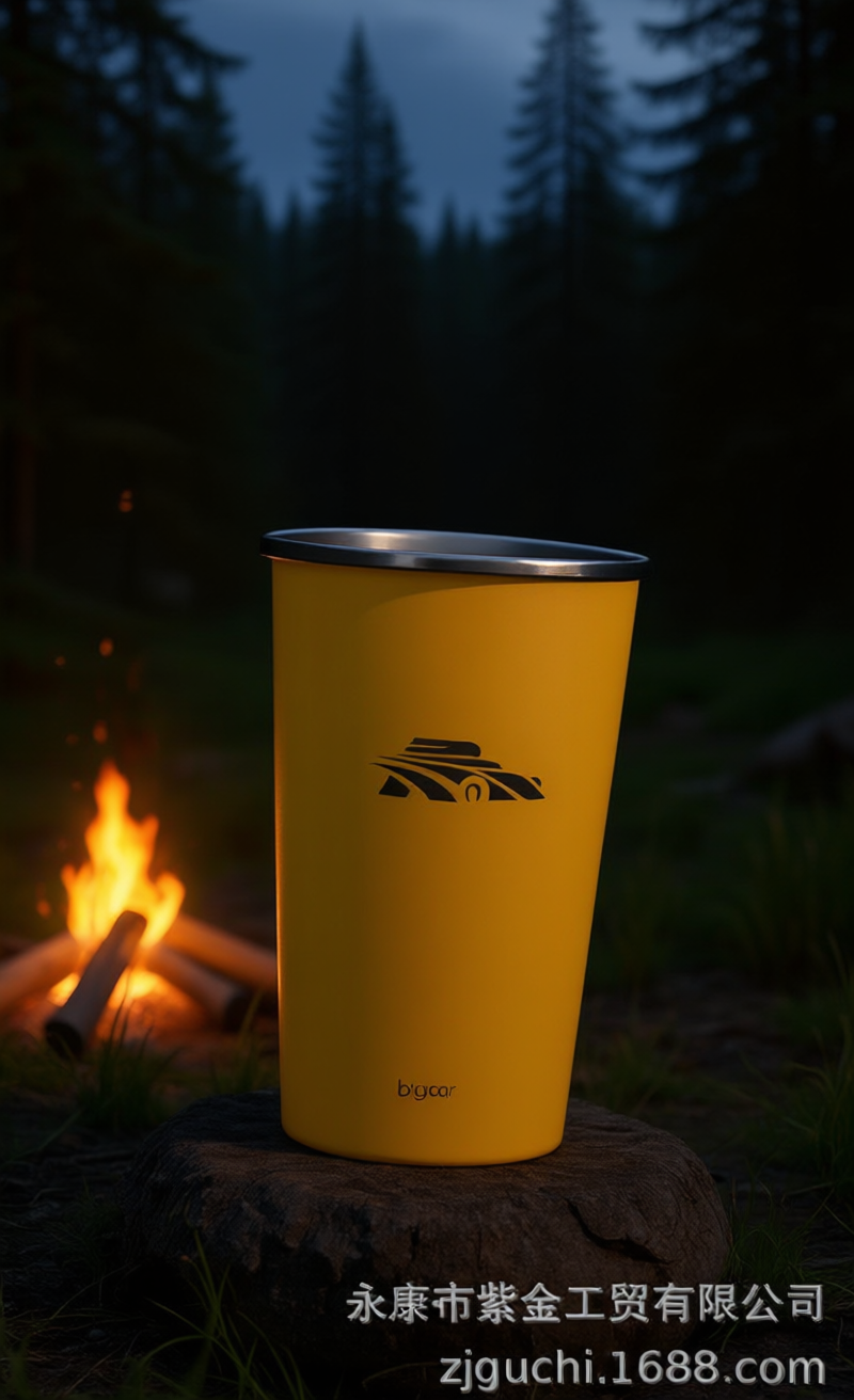 304 Stainless Steel Beer Mug - Ideal for Outdoor Camping, Portable Travel Cup with Lid, BPA - Free, FDA - Approved, Fits Car Cup Holders, Perfect for Home, Office & On - the - Go