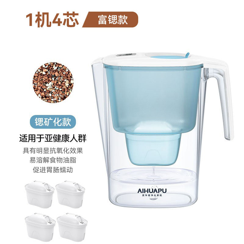 Factory Direct Water Filter Pitcher - Activated Carbon Filtration, Mineralizes Tap Water, BPA-Free. Perfect for Home Kitchen Use, Reduces Chlorine & Impurities, Easy to US Standards