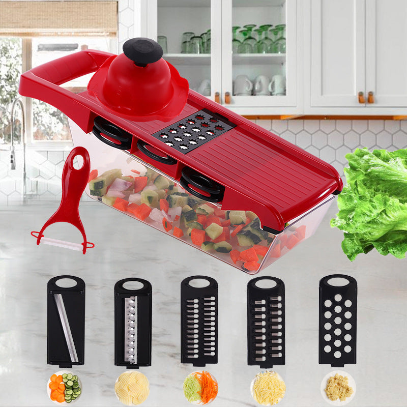 US Home Kitchen Vegetable Chopper – Hands-Free Design, Multi-Use Shredder/Dicer for Salad, Efficient Meal Prep Tool, Factory Direct Supply